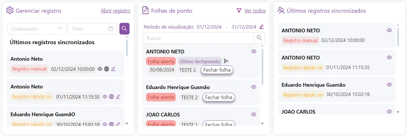 Ponto digital Gerencie a jornada de trabalho dos seus colaboradores em poucos cliques