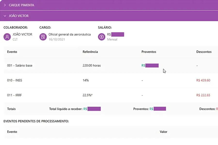 Fopag prático e seguro. Ideal para o fechamento do ciclo mensal, conectado ao sistema de ponto. 